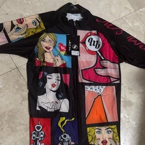 Stylish Women's Pop Art Bomber Jacket unisex